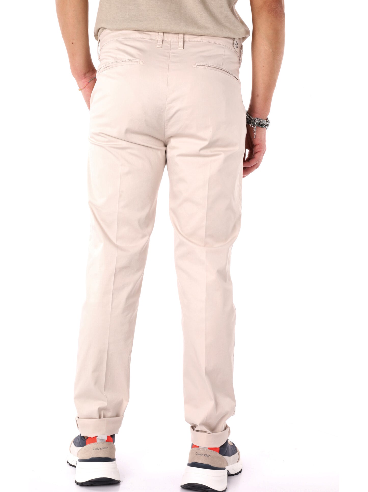 Pantaloni beige FB Enzo da uomo per un look casual e raffinato