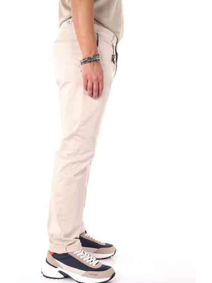 Pantaloni beige FB Enzo da uomo per un look casual e raffinato