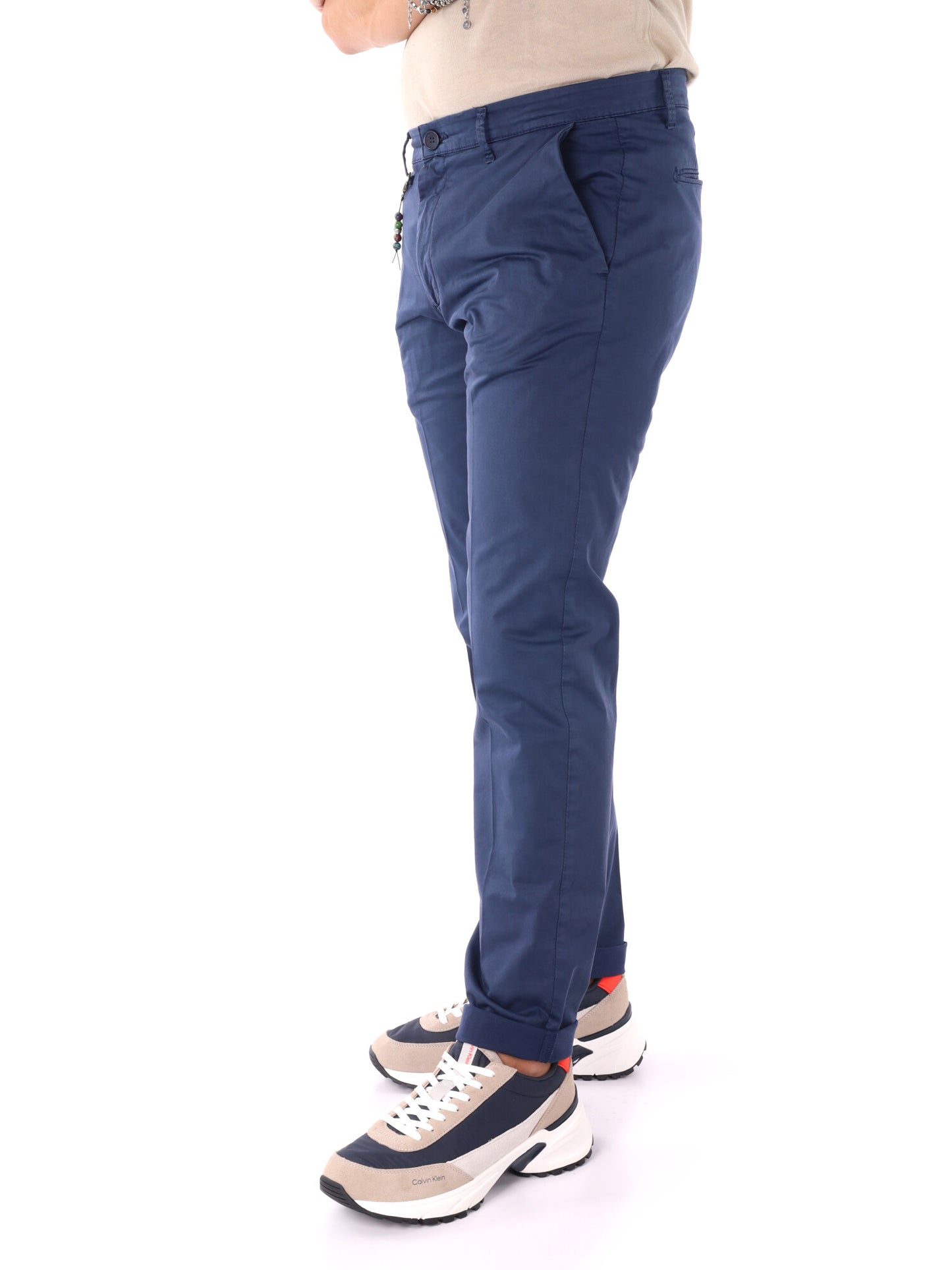 Pantaloni FB Enzo blu da uomo per uso civile comodi ed eleganti