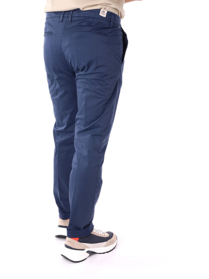 Pantaloni FB Enzo blu da uomo per uso civile comodi ed eleganti