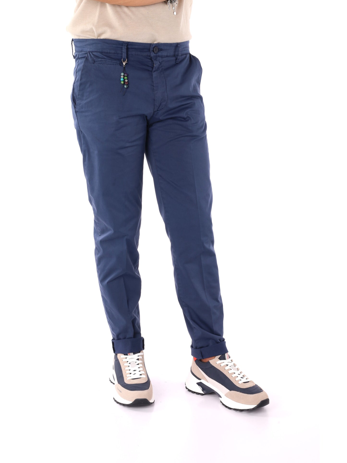 Pantaloni FB Enzo blu da uomo per uso civile comodi ed eleganti
