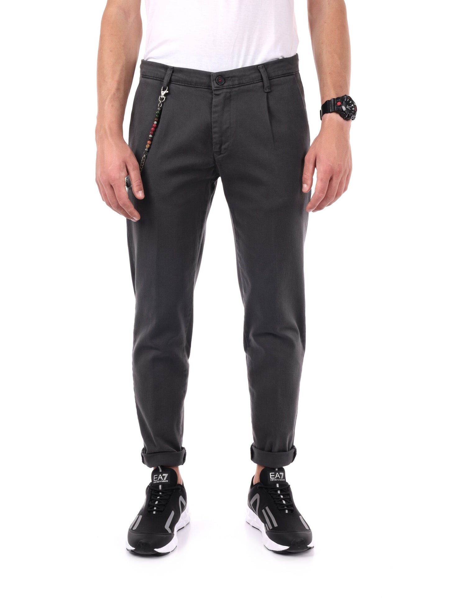 PANTALONE PENCE+CATENA DA UOMO GRIGIO