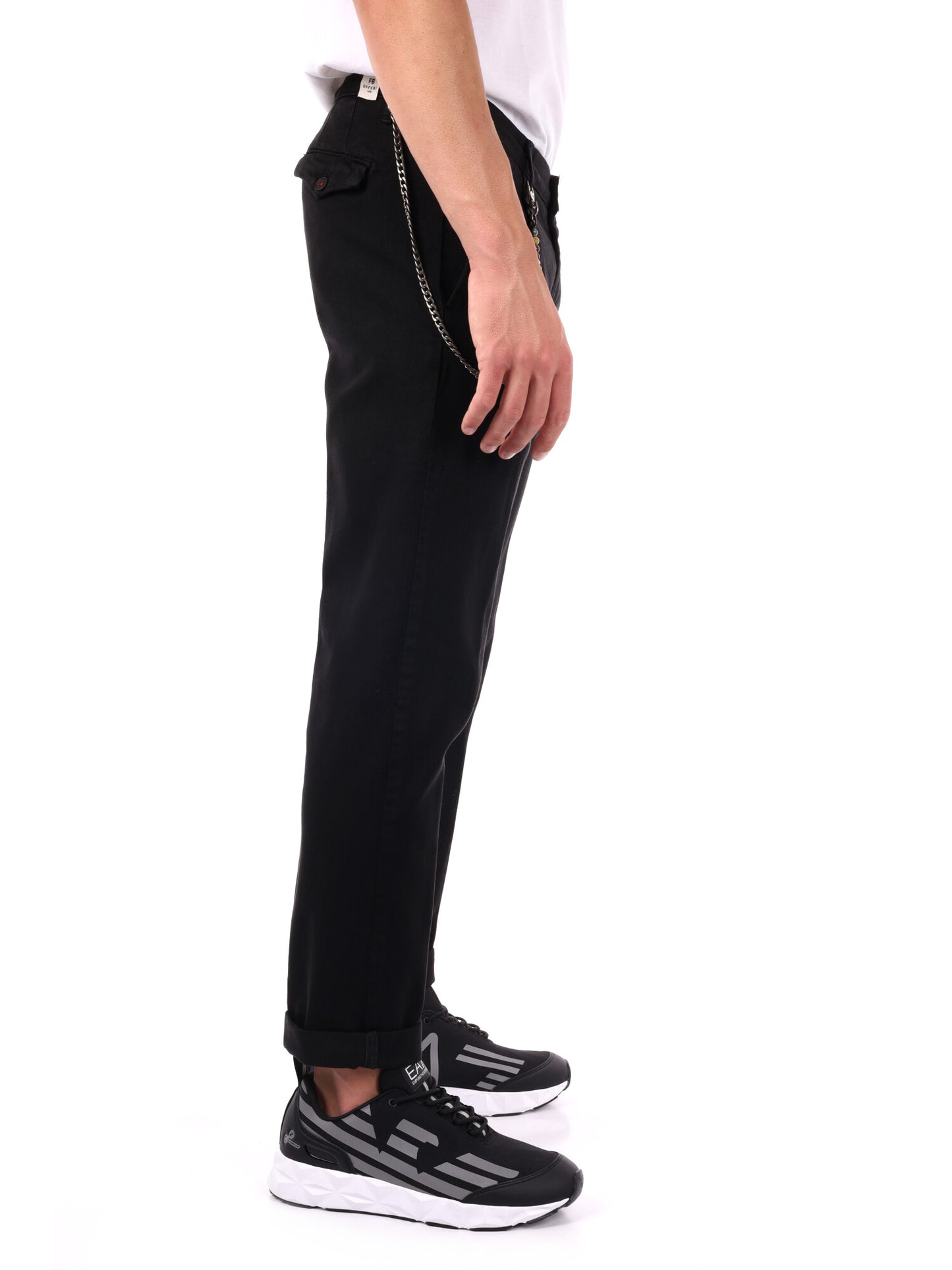 PANTALONE PENCE+CATENA DA UOMO NERO