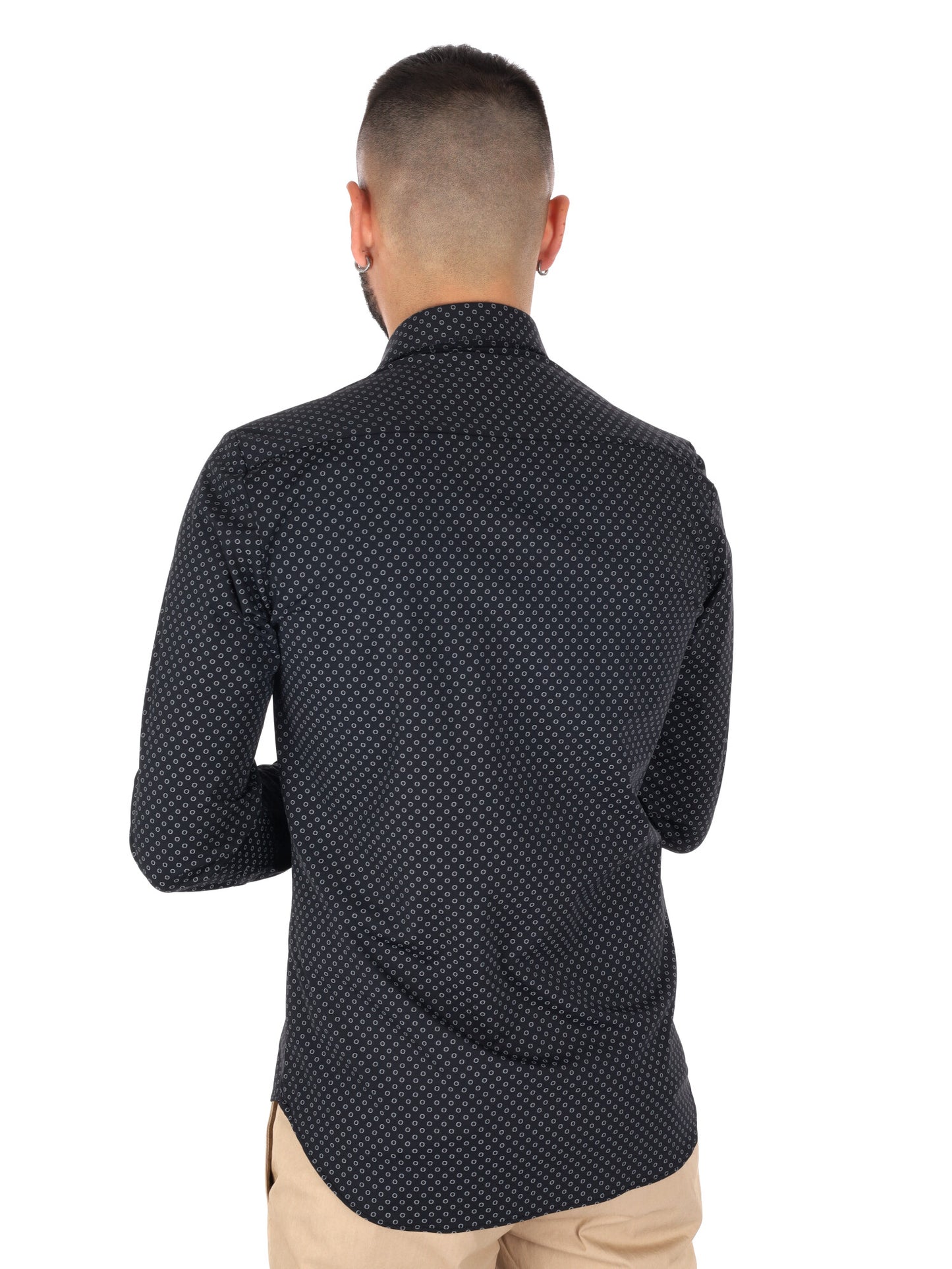 FB Evian Performa 25, camicia tecnica da uomo nera elegante