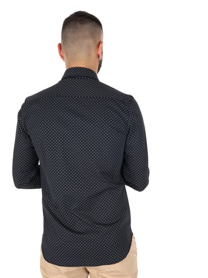 FB Evian Performa 25, camicia tecnica da uomo nera elegante