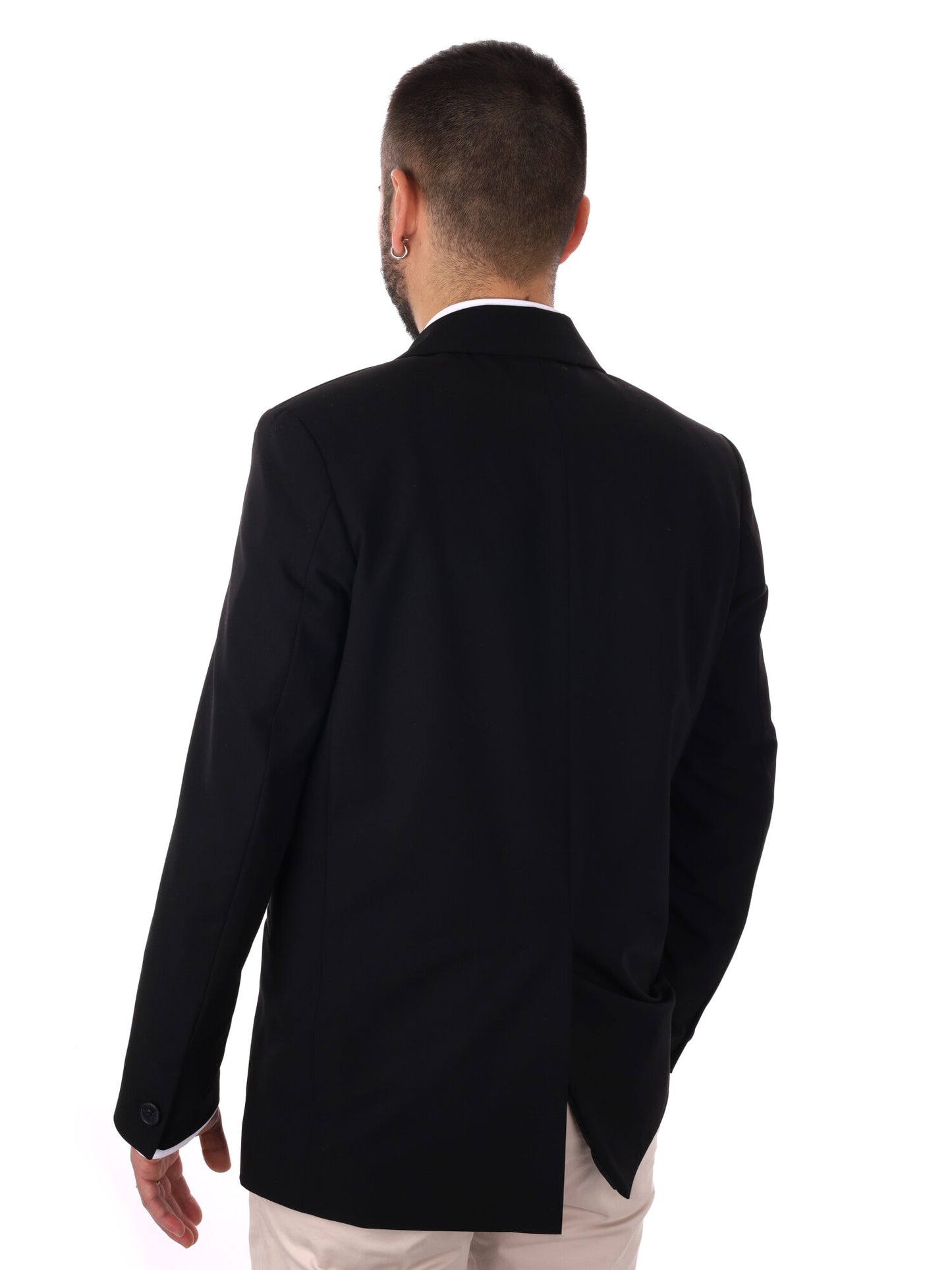 Giacca loose fit Ezio in nero elegante da uomo