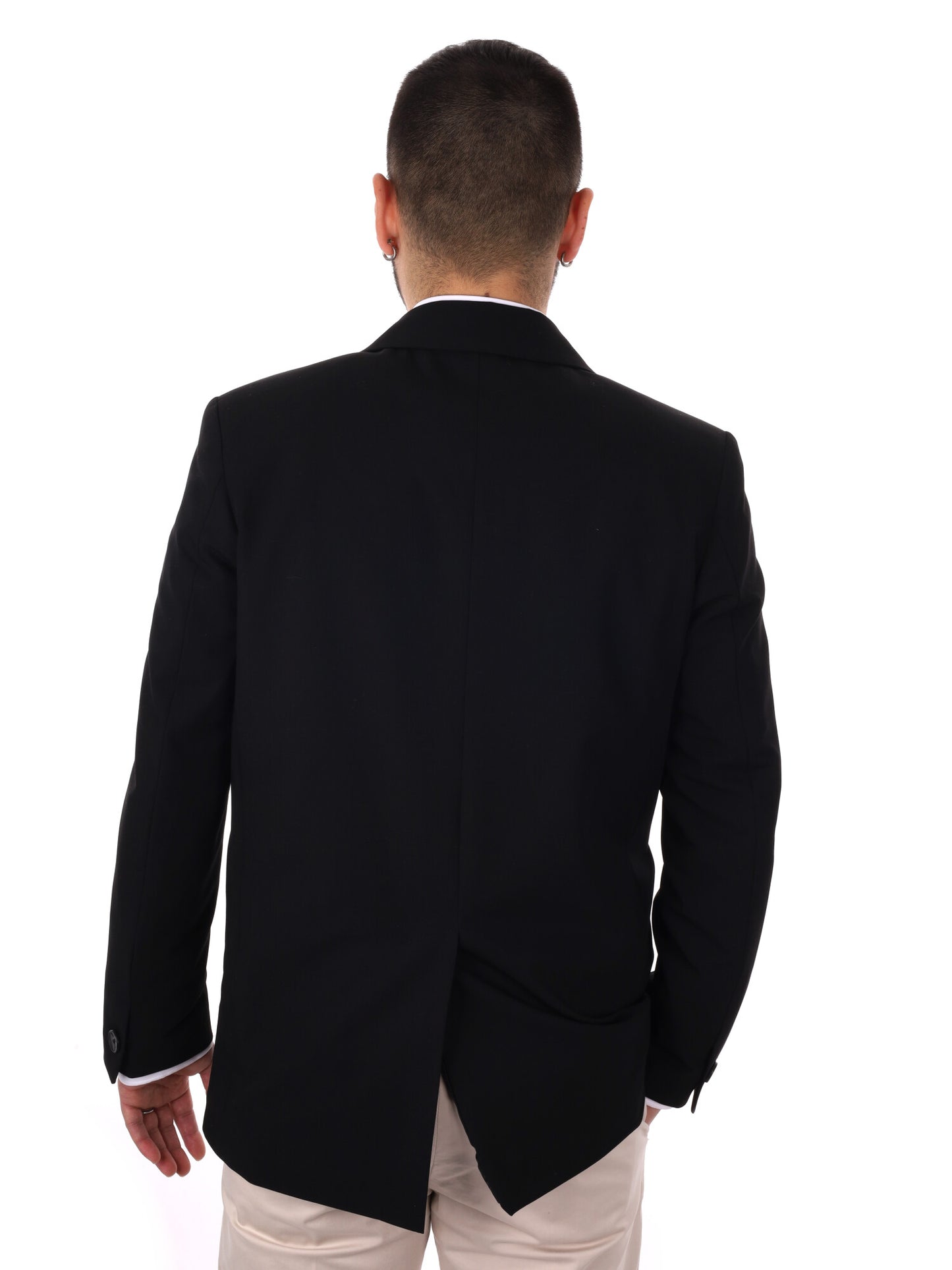 Giacca loose fit Ezio in nero elegante da uomo