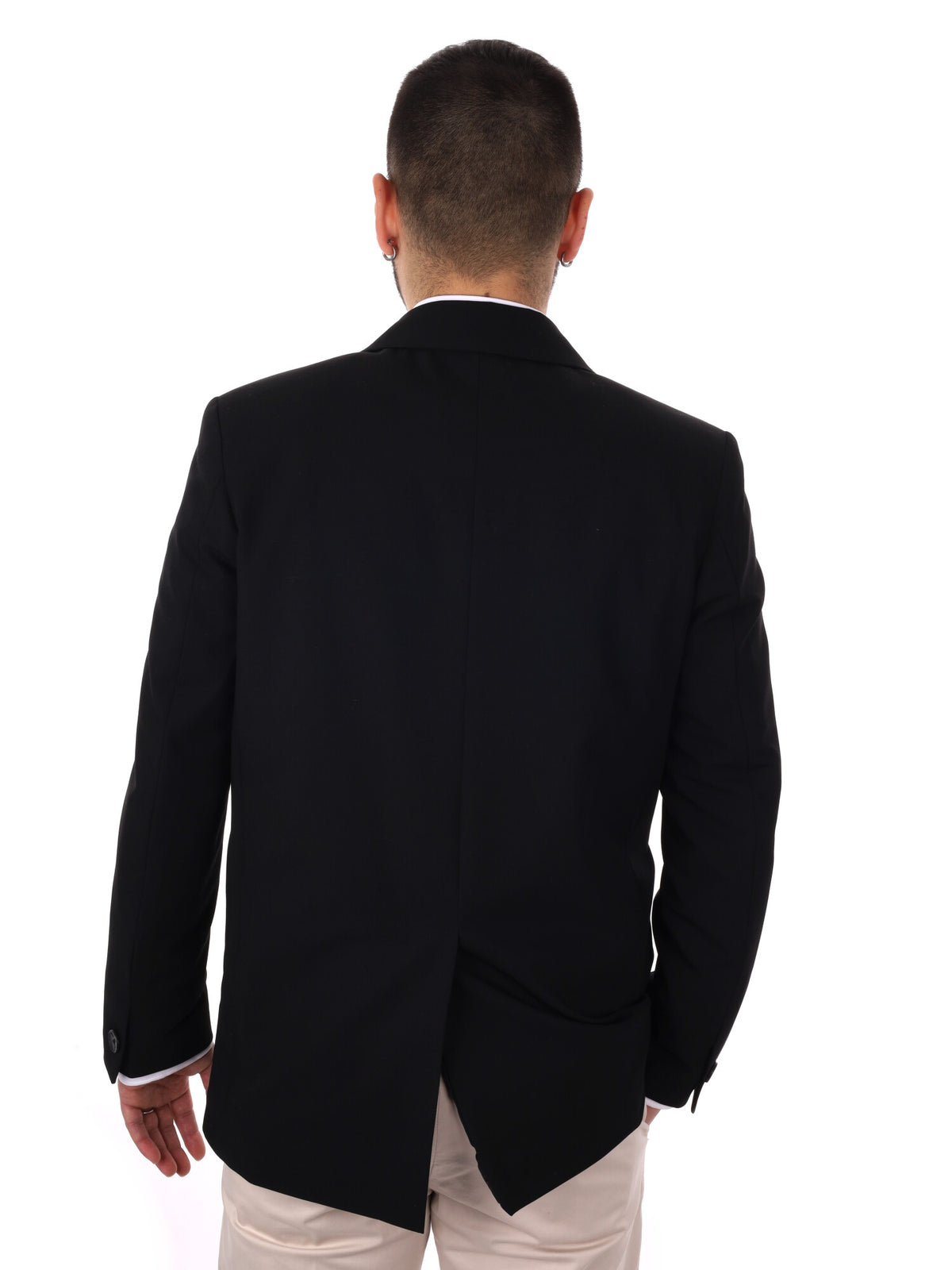 F.b giacca loose fit da uomo nero