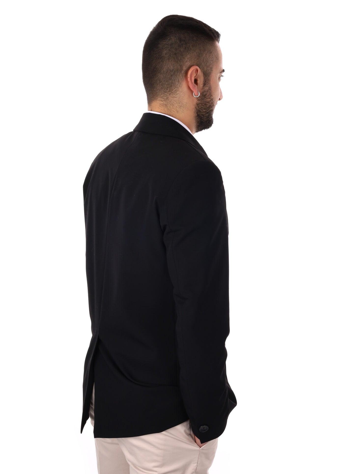 Giacca loose fit Ezio in nero elegante da uomo