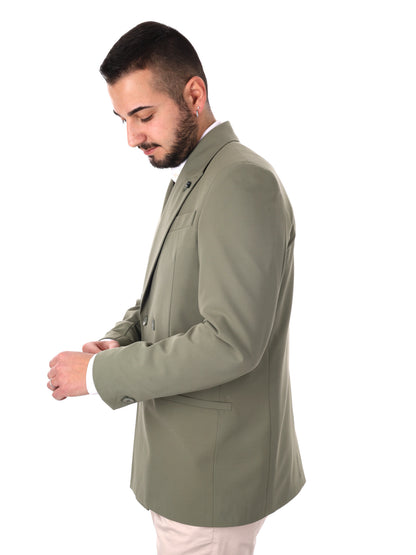 Giacca loose fit Ezio Salvi da uomo in verde per primavera-estate