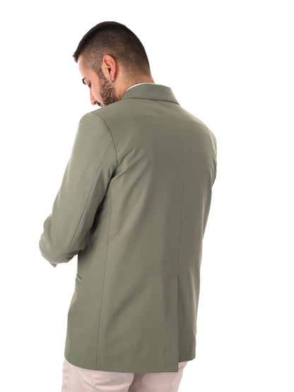 Giacca loose fit Ezio Salvi da uomo in verde per primavera-estate