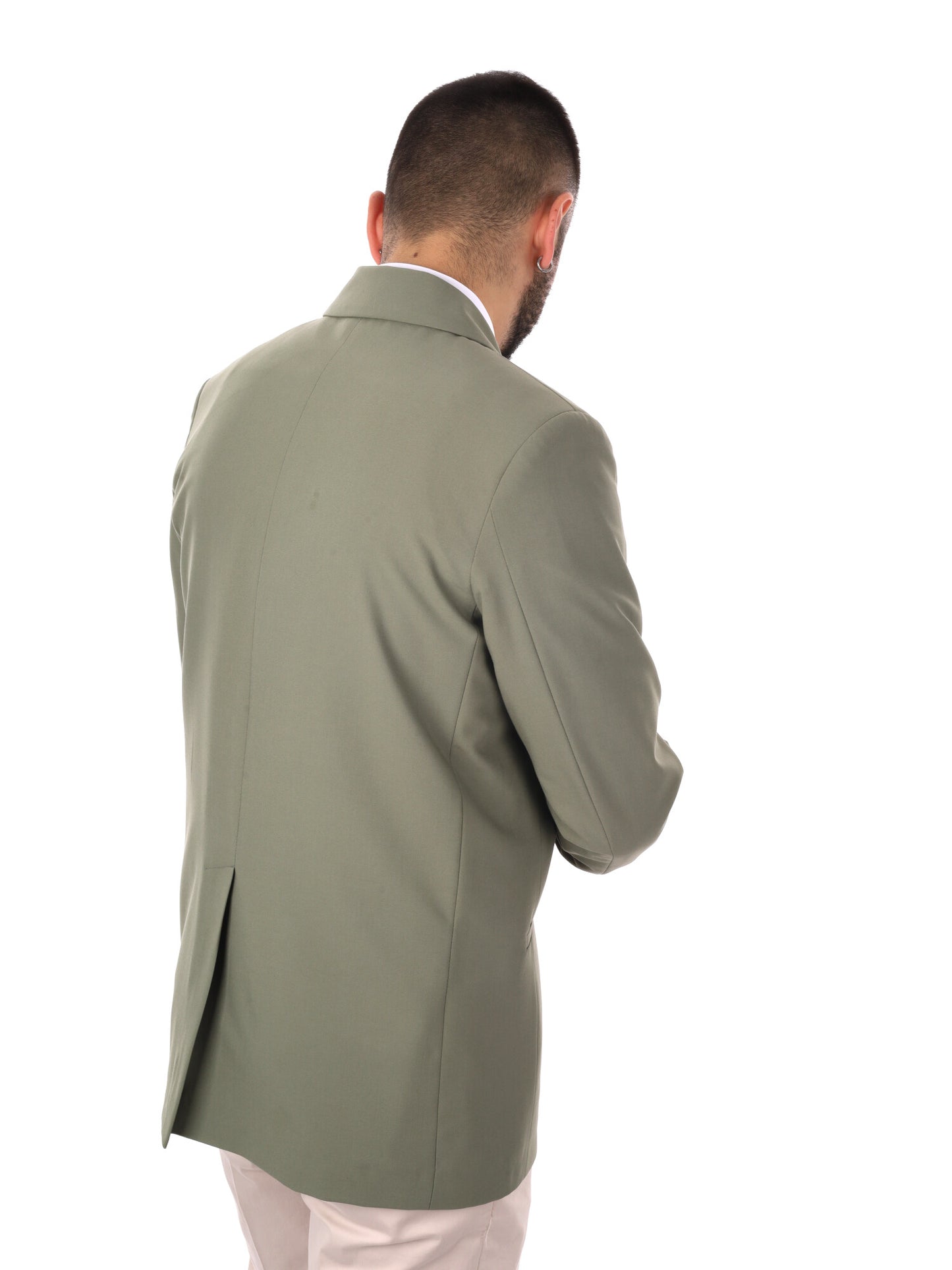 Giacca loose fit Ezio Salvi da uomo in verde per primavera-estate