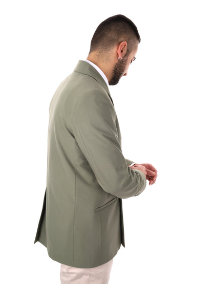 Giacca loose fit Ezio Salvi da uomo in verde per primavera-estate