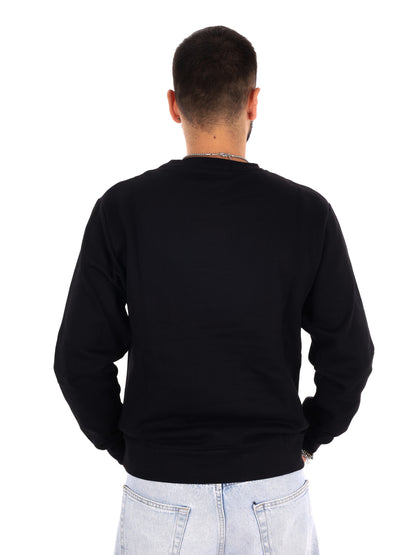 Ds2 Felpa girocollo da uomo nera