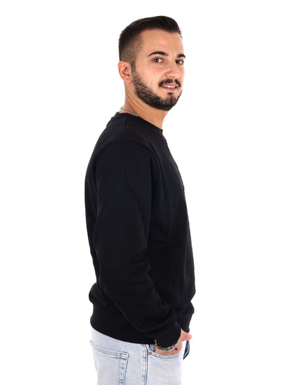 Ds2 Felpa girocollo da uomo nera