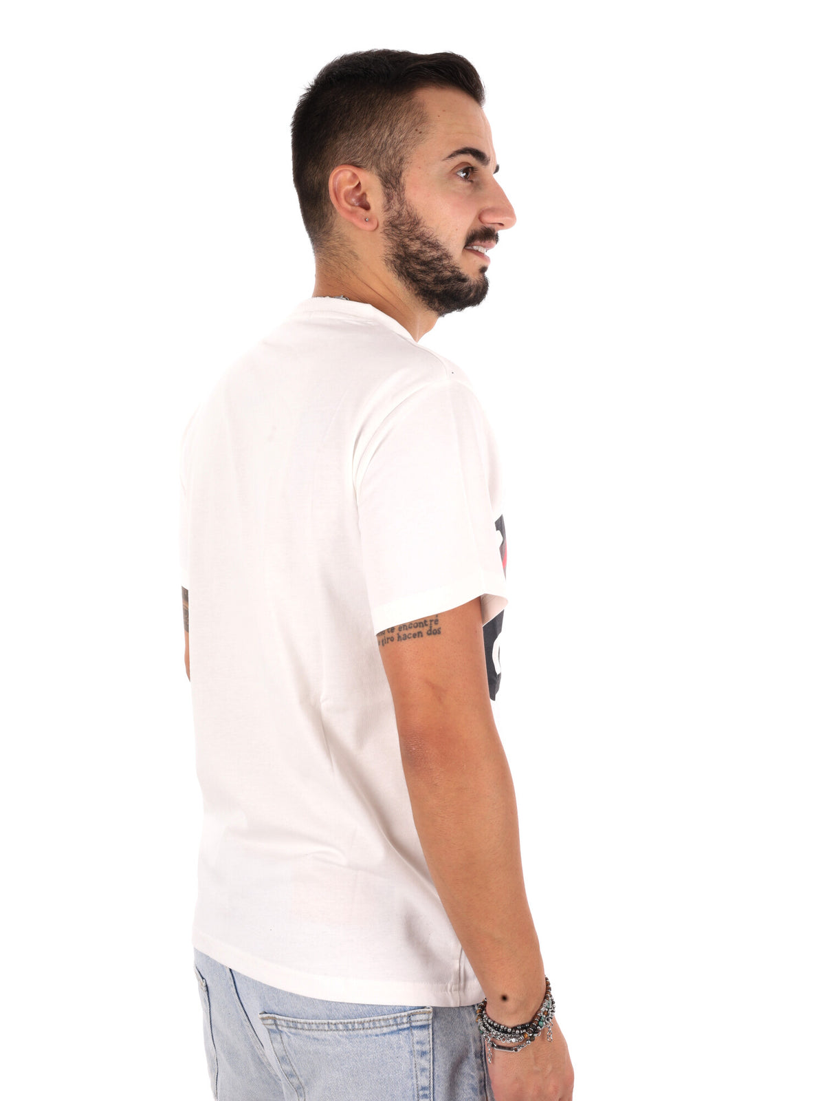 Ds2 T-shirt mm, t-shirt maniche corte da uomo bianca