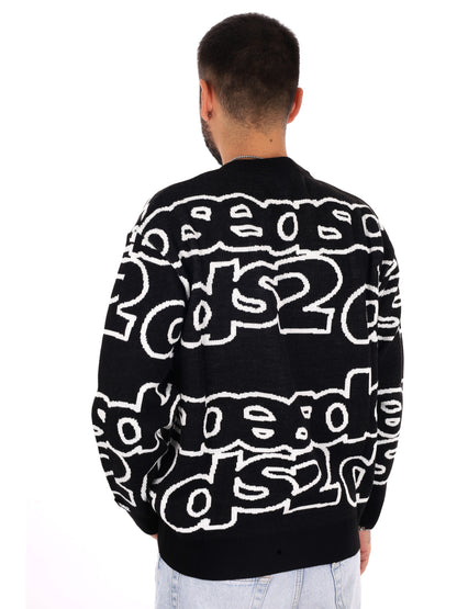 Ds2 Maglia Girocollo, maglia da uomo nera