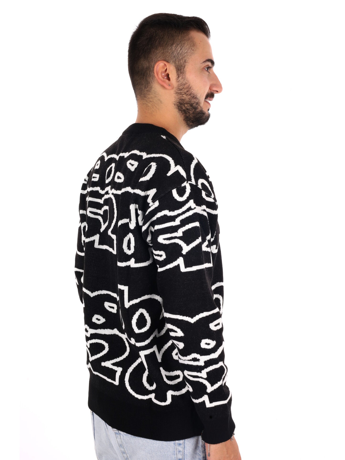Ds2 Maglia Girocollo, maglia da uomo nera