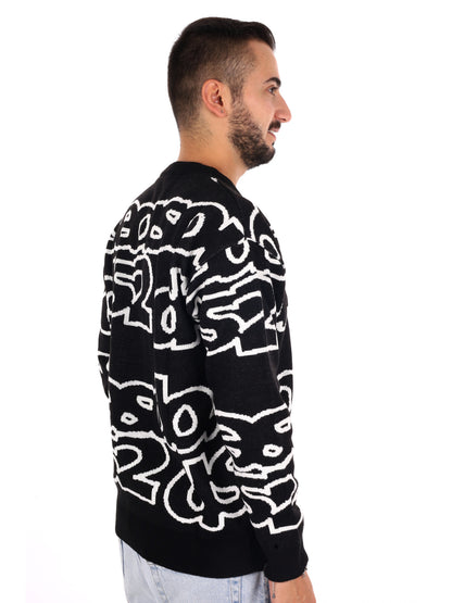 Ds2 Maglia Girocollo, maglia da uomo nera