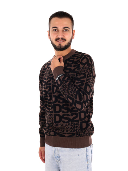 Ds2 Maglia Girocollo, maglia da uomo fango