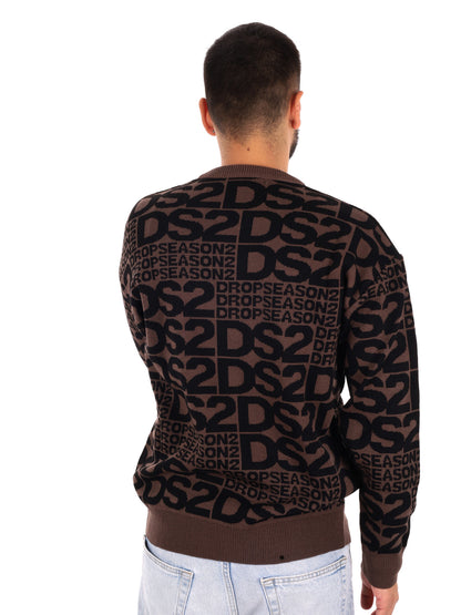 Ds2 Maglia Girocollo, maglia da uomo fango