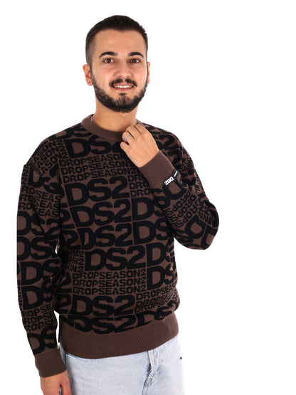 Ds2 Maglia Girocollo, maglia da uomo fango