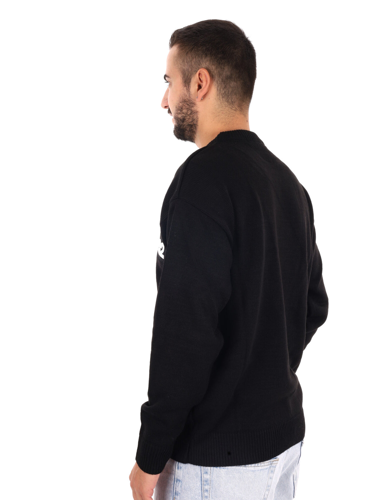 Ds2 maglia girocollo da uomo nera