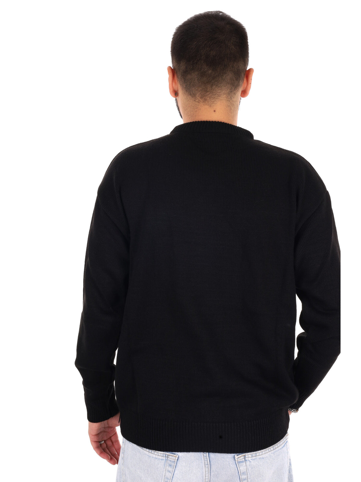 Ds2 maglia girocollo da uomo nera