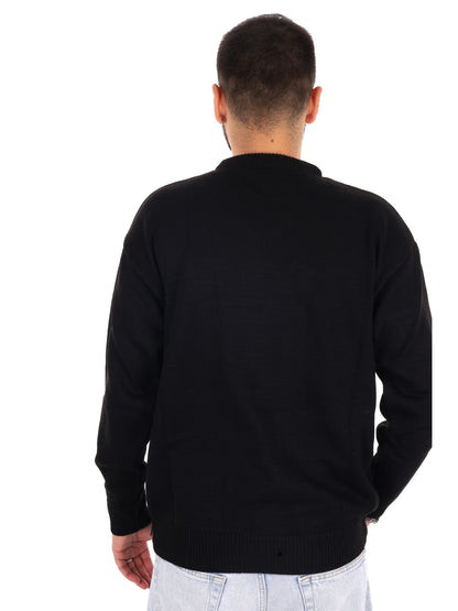 Ds2 maglia girocollo da uomo nera