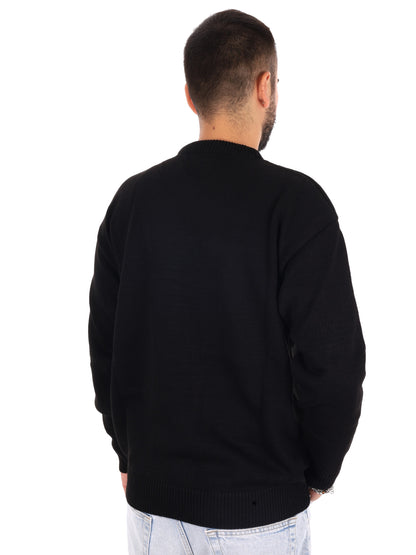 Ds2 maglia girocollo da uomo nera