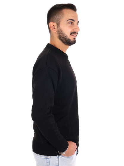 Ds2 maglia girocollo da uomo nera