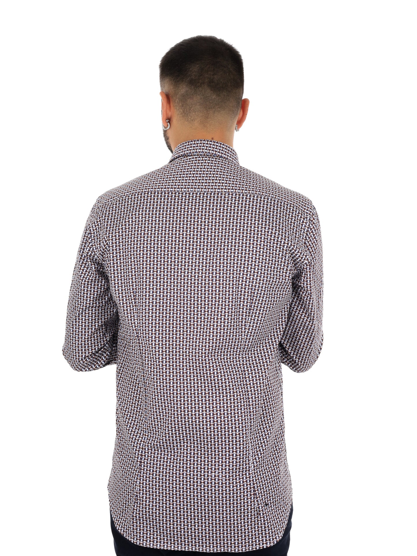 Fb Favola 6, camicia da uomo marrone