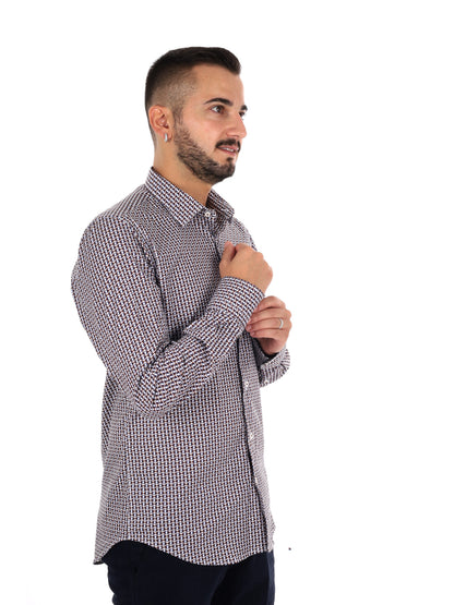 Fb Favola 6, camicia da uomo marrone