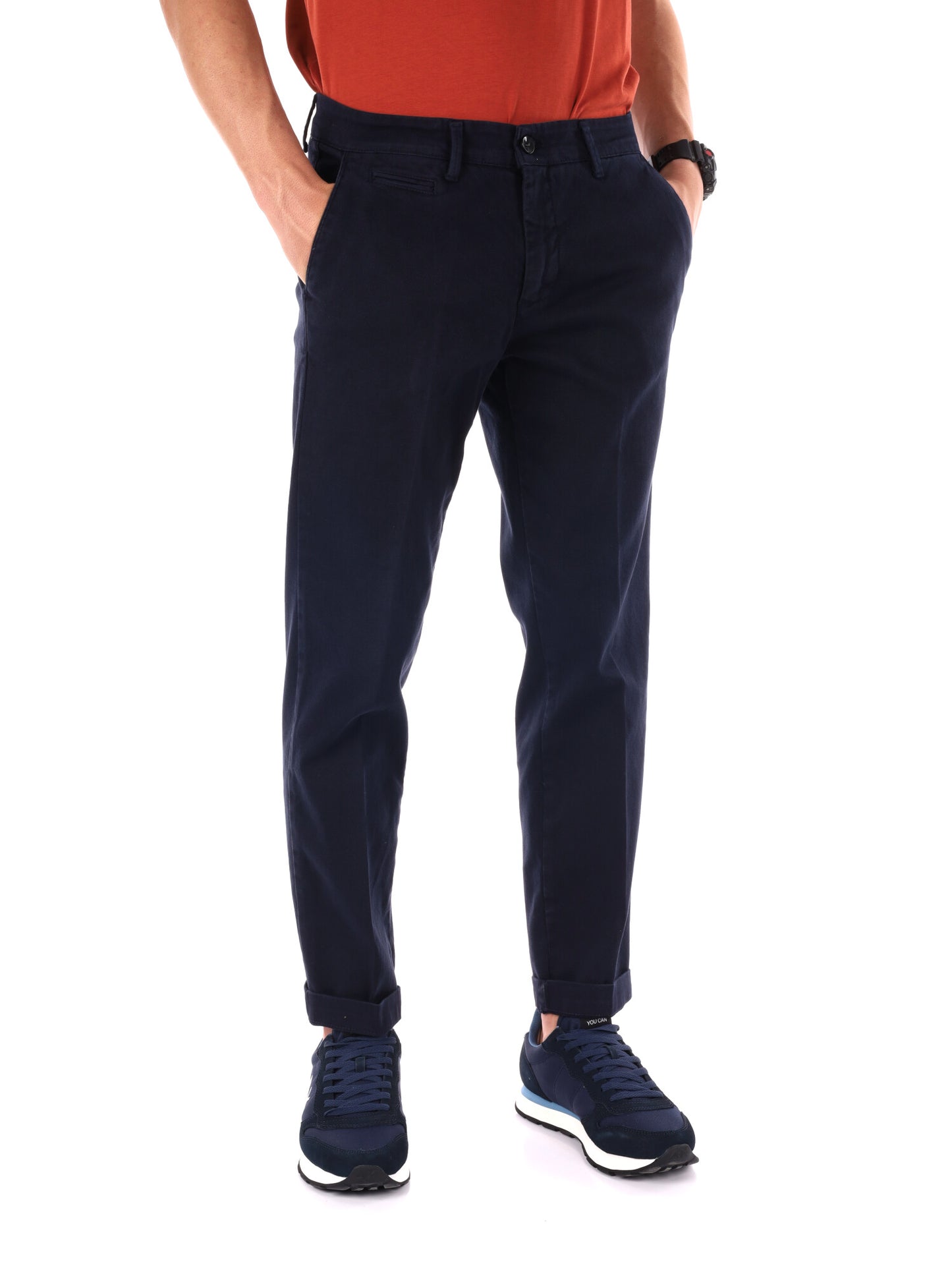 PANTALONE CHINO FB DA UOMO BLU