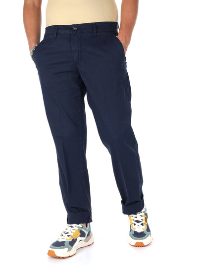 Pantalone da uomo Fb FB1150 blu versatile e comodo per tutti i giorni