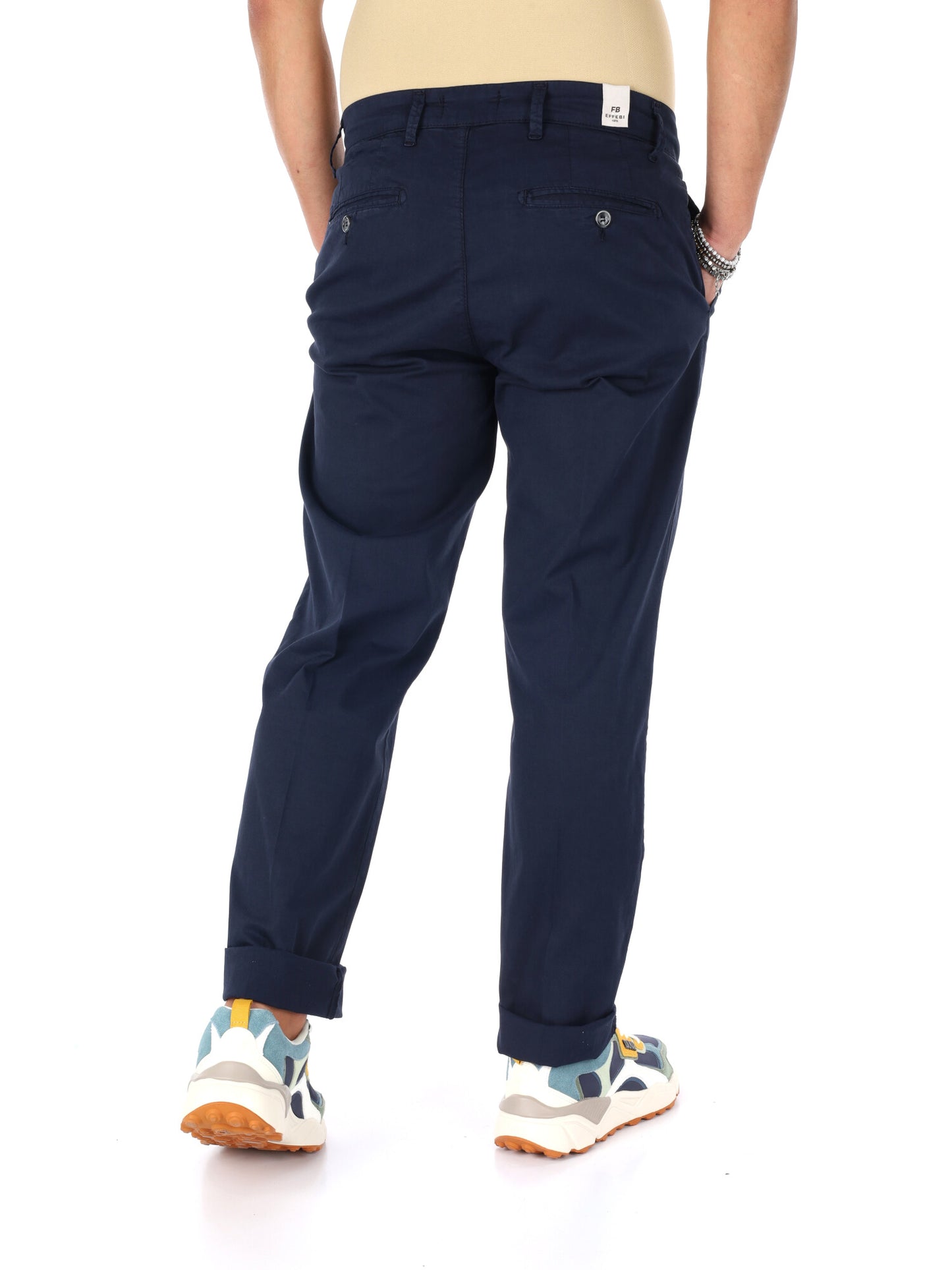 Pantalone da uomo Fb FB1150 blu versatile e comodo per tutti i giorni