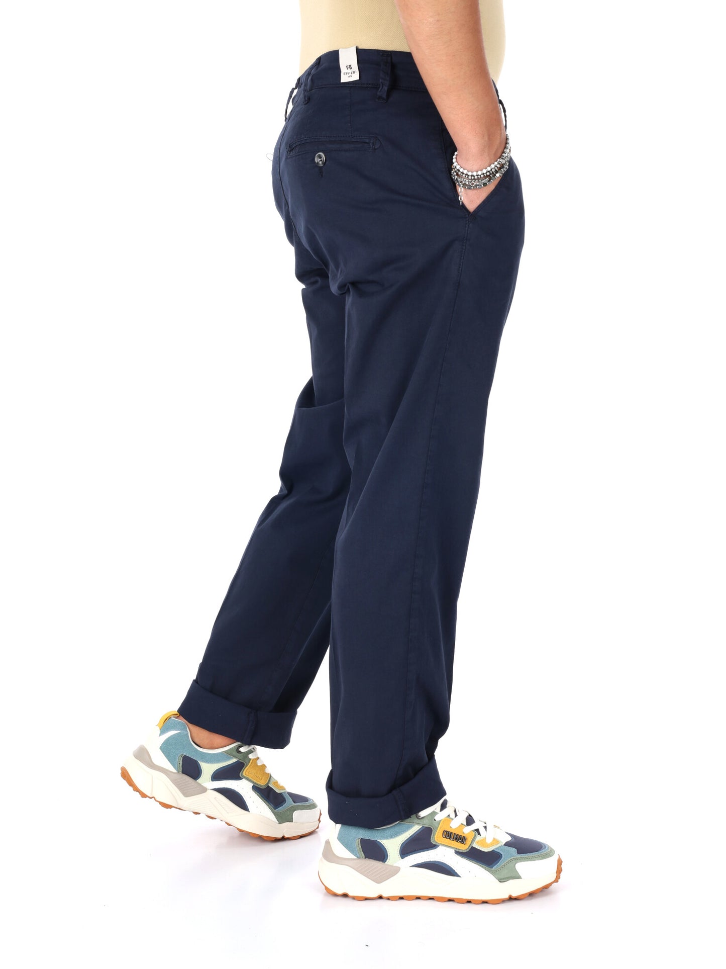 Pantalone da uomo Fb FB1150 blu versatile e comodo per tutti i giorni