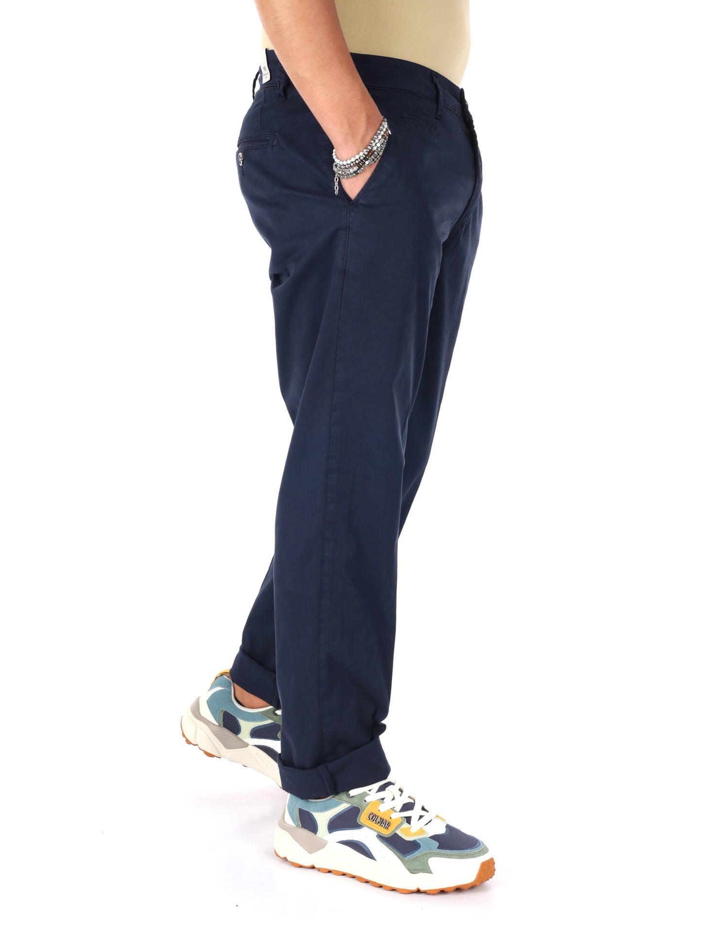 Pantalone da uomo Fb FB1150 blu versatile e comodo per tutti i giorni