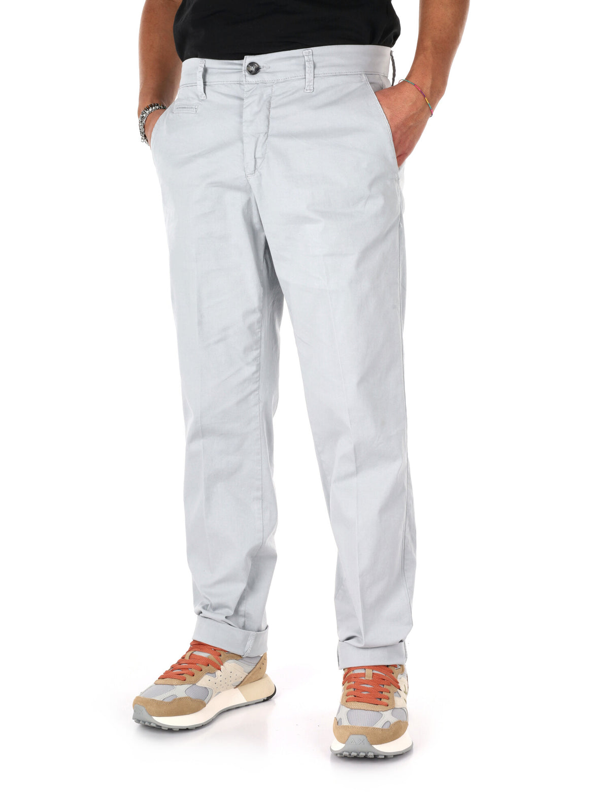 F.b. pantalone da uomo perla