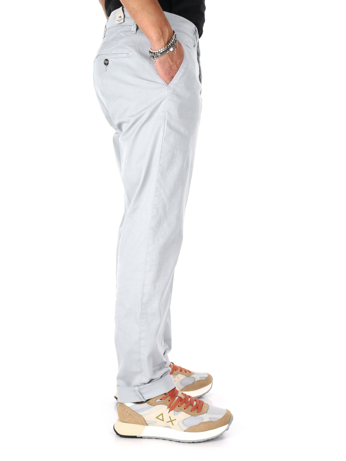 F.b. pantalone da uomo perla