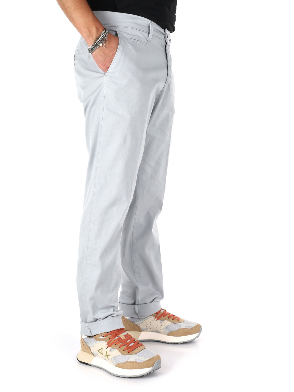 F.b. pantalone da uomo perla