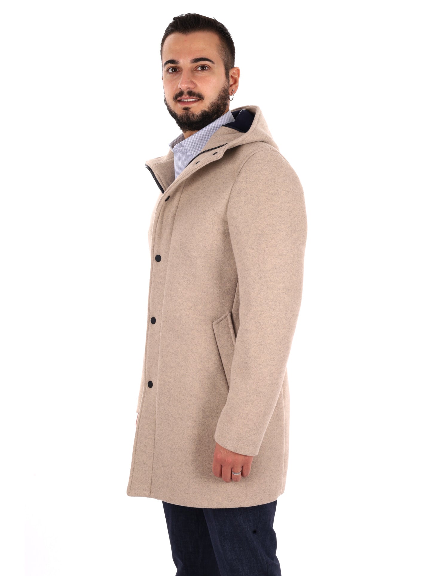 Fb Feudi Corda, cappotto da uomo beige