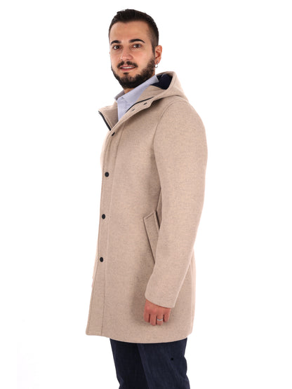 Fb Feudi Corda, cappotto da uomo beige
