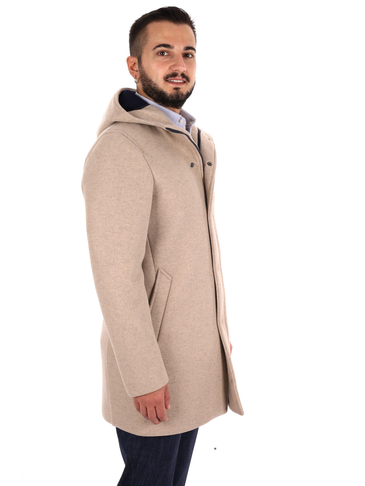 Fb Feudi Corda, cappotto da uomo beige