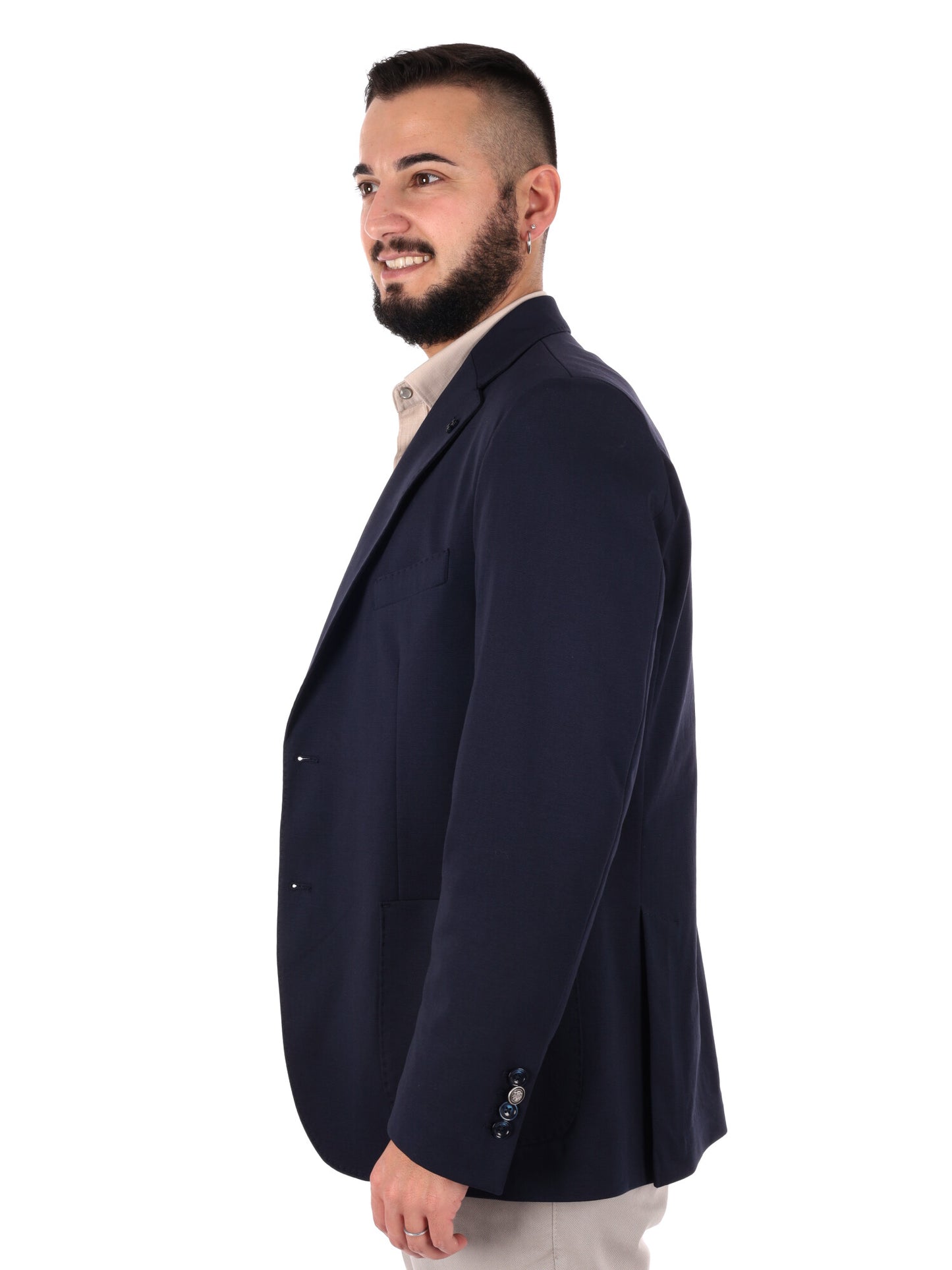 Giacca elegante da uomo FB FF202 blu per primavera-estate