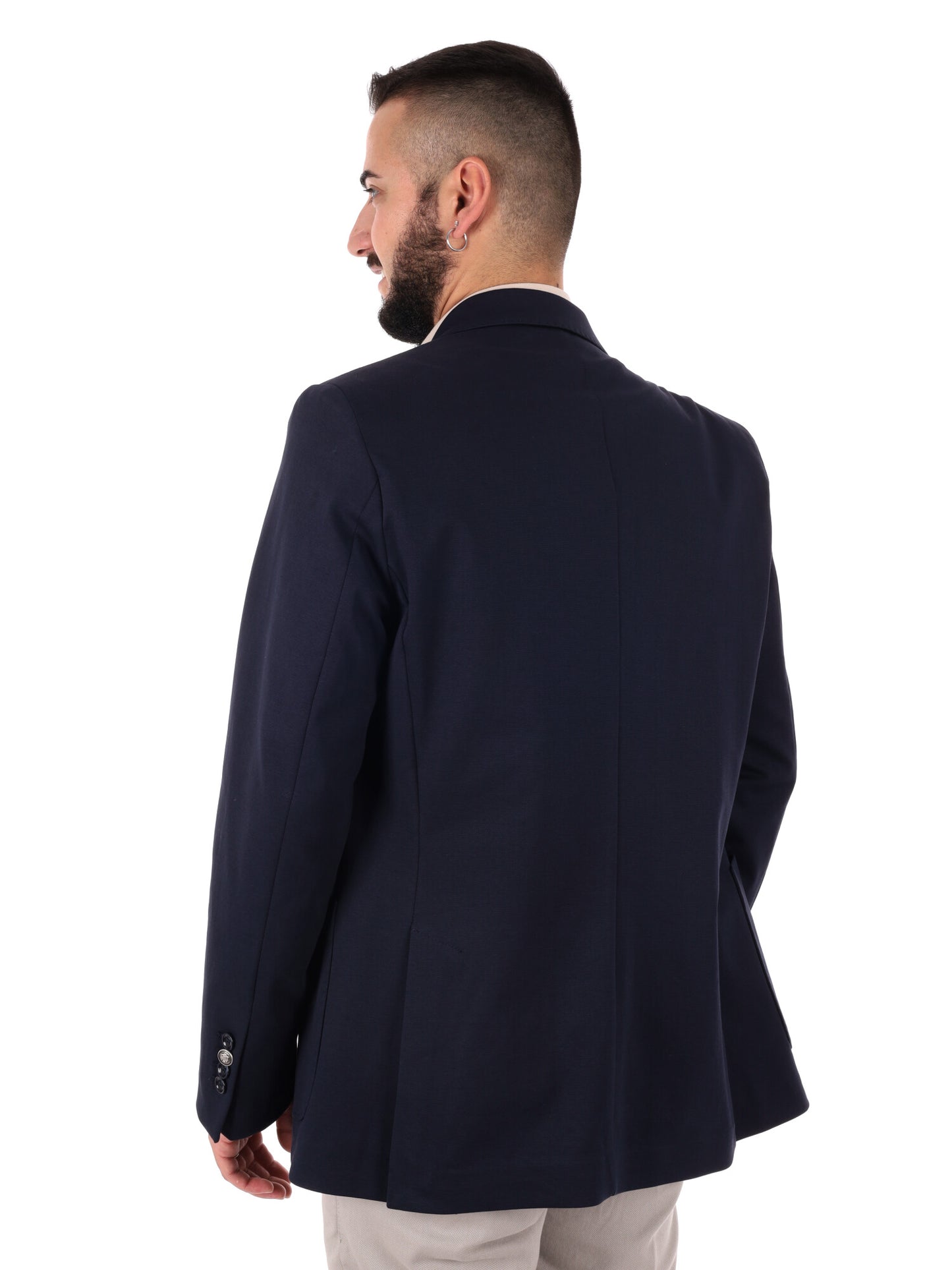 Giacca elegante da uomo FB FF202 blu per primavera-estate