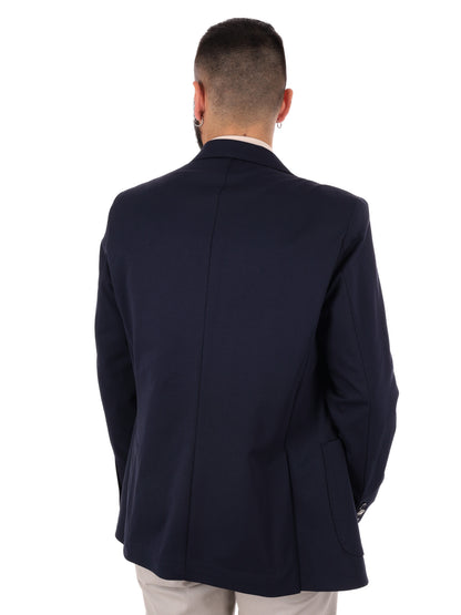 Giacca elegante da uomo FB FF202 blu per primavera-estate