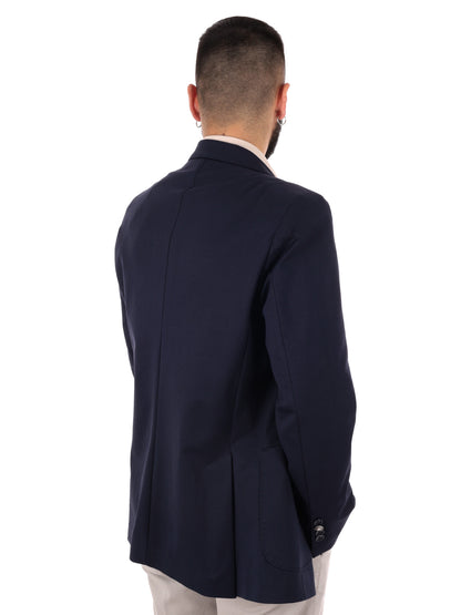 Giacca elegante da uomo FB FF202 blu per primavera-estate