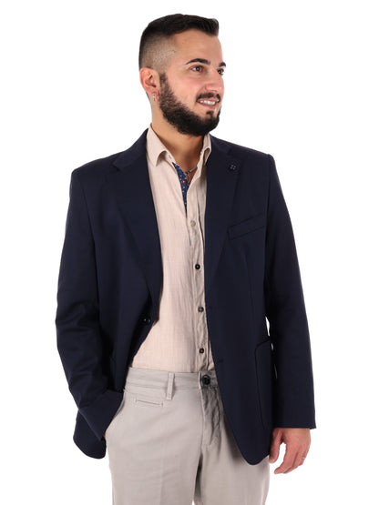 Giacca elegante da uomo FB FF202 blu per primavera-estate