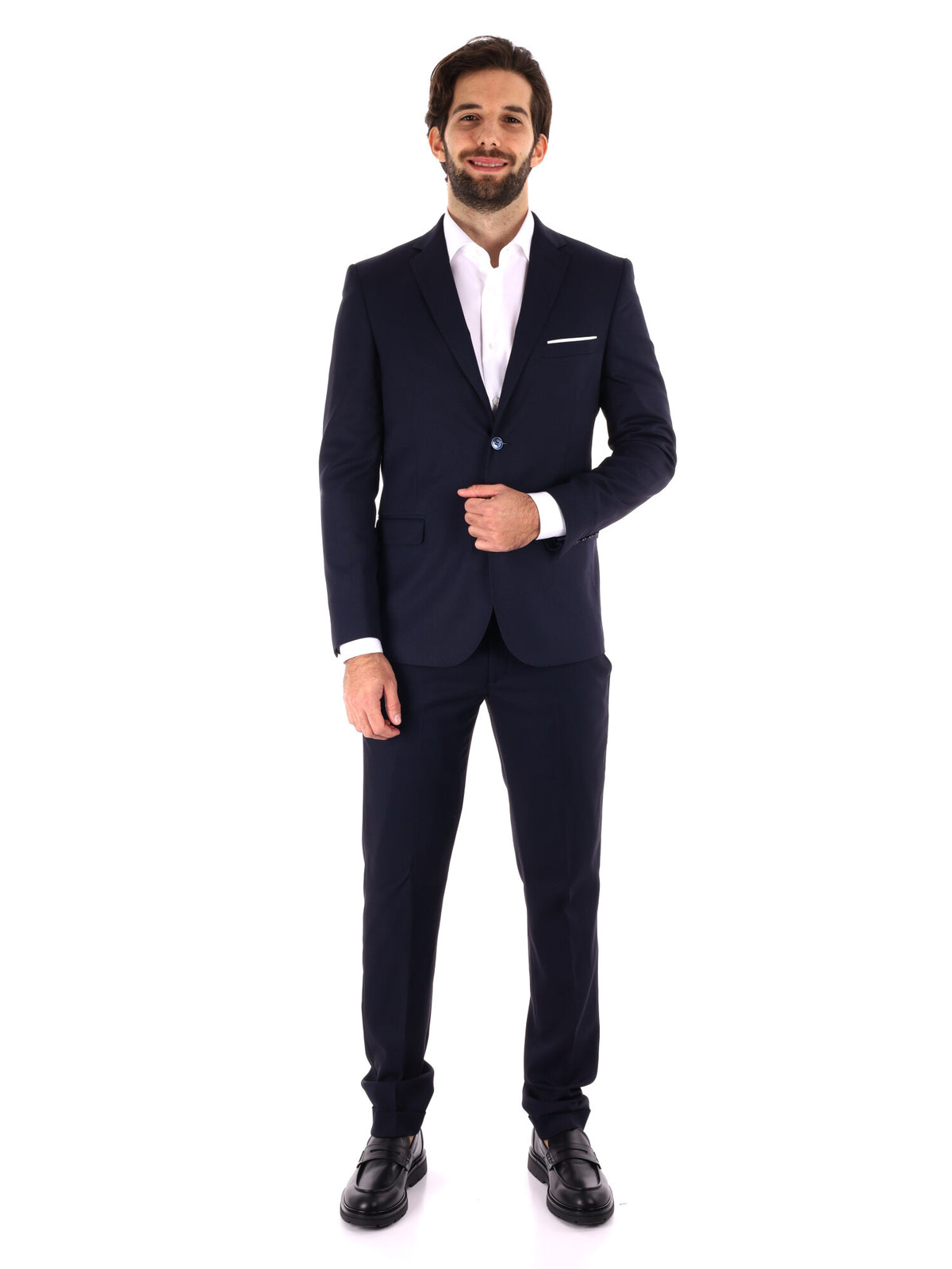 Fb abito oxford da uomo blu